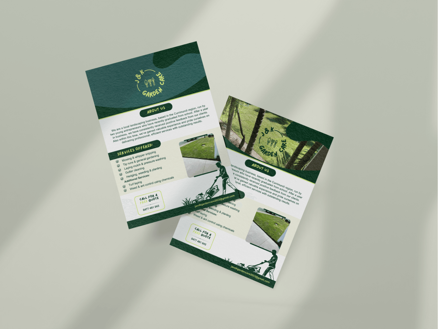 Greenish Tree Care brochure