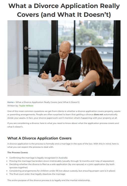 Divorce article x 2